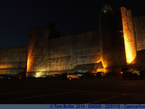 Photo ID: 004350, Caernarfon castle at night, Caernarfon, Wales