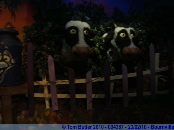 Photo ID: 004387, What are the cows on, Chocolate of course, Bournville, England