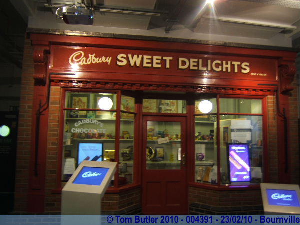 Photo ID: 004391, A mock-up of a Cadbury's shop, Bournville, England