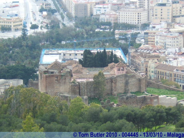 Photo ID: 004445, The Alcazaba seen from the Gibralfaro Castle, Malaga, Spain