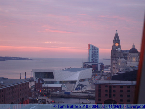Photo ID: 004503, The mouth of the Mersey at sunset, Liverpool, England
