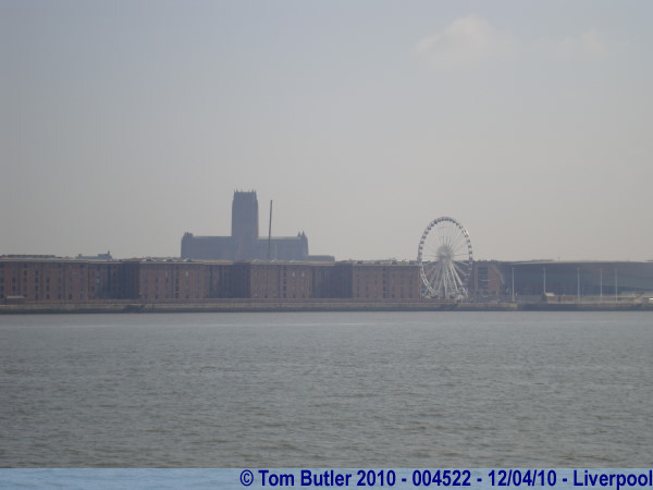 Photo ID: 004522, Albert Dock, Liverpool Wheel and Anglican Cathedral, Liverpool, England