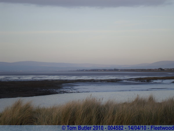 Photo ID: 004582, Looking across Morecambe Bay towards the hills of the lake district, Fleetwood, England