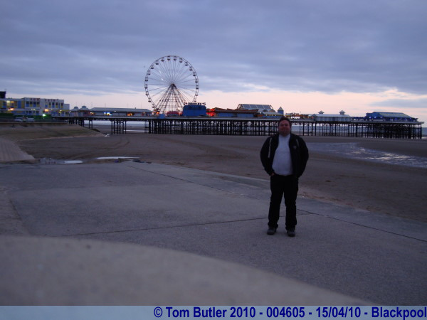 Photo ID: 004605, Standing on the Prom near the Central Pier, Blackpool, England