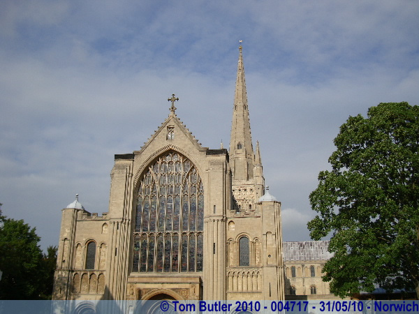 Photo ID: 004717, The front of Norwich Cathedral, Norwich, England