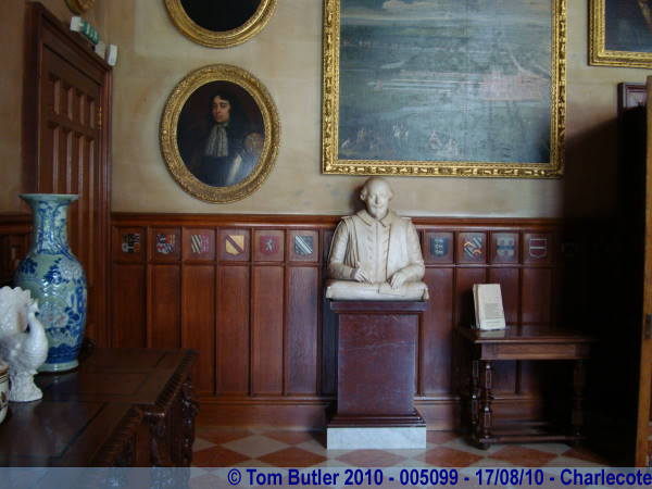 Photo ID: 005099, The bust of a famous local inside Charlecote, Charlecote, England