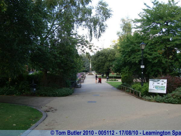 Photo ID: 005112, Entering the Jephson Gardens, Leamington Spa, England