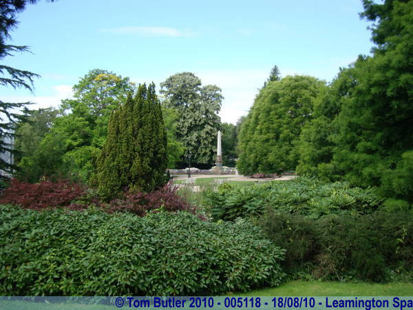 Photo ID: 005118, Looking across the Jephson Gardens, Leamington Spa, England
