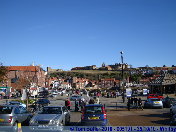 Photo ID: 005191, The view from the steps of the railway stations, Whitby, England