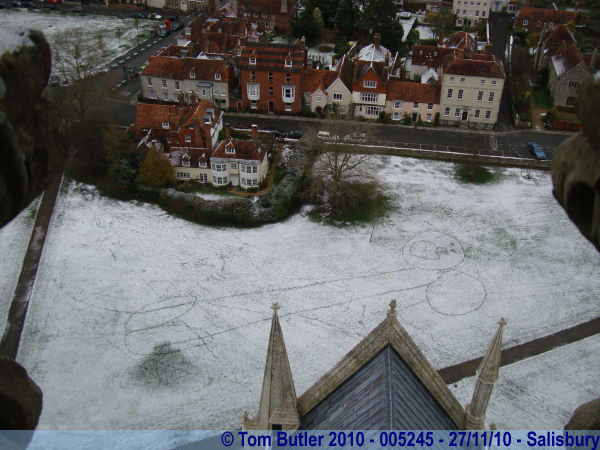 Photo ID: 005245, Looking down into the Close, Salisbury, England