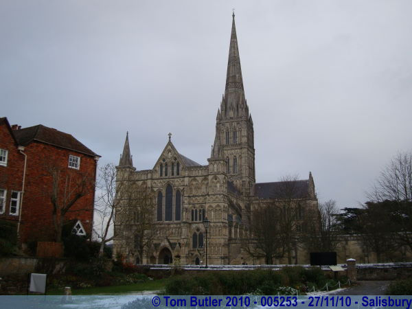 Photo ID: 005253, The Cathedral seen from the Salisbury museum, Salisbury, England