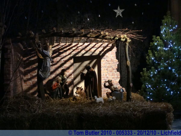 Photo ID: 005333, The Cathedral's Nativity scene, Lichfield, England