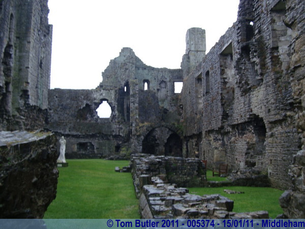 Photo ID: 005374, Inside the ruins of the castle, Middleham, England
