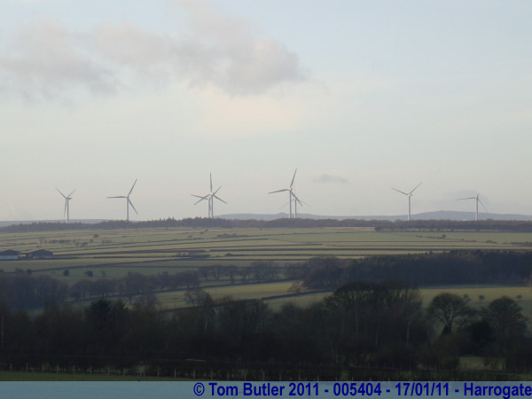 Photo ID: 005404, A wind farm in the distance, Harrogate, England