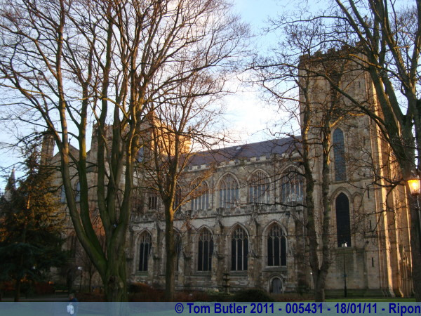 Photo ID: 005431, The side of Ripon Cathedral, Ripon, England