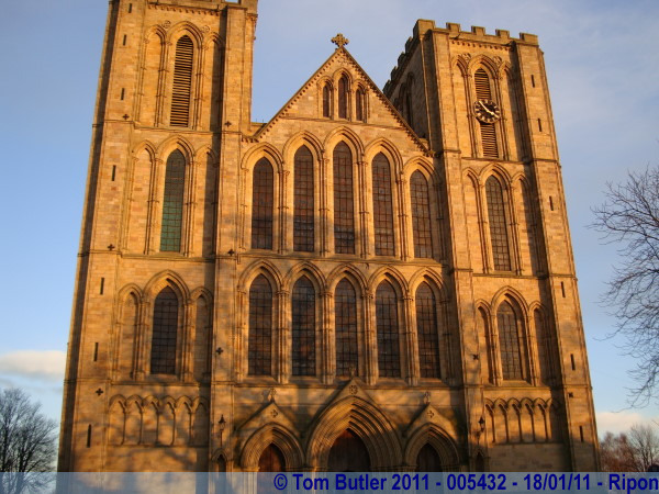 Photo ID: 005432, The front of the Cathedral, Ripon, England