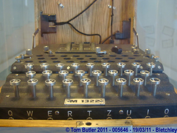 Photo ID: 005646, An Enigma machine, Bletchley, England