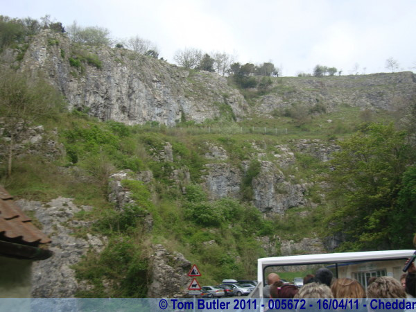 Photo ID: 005672, Driving up the gorge, Cheddar, England