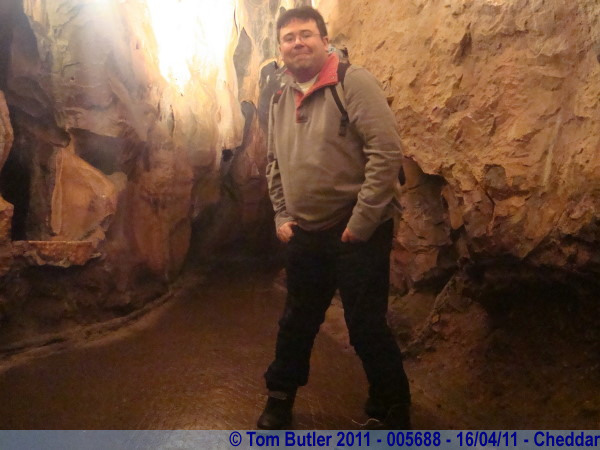Photo ID: 005688, Standing in Cox's cave, Cheddar, England