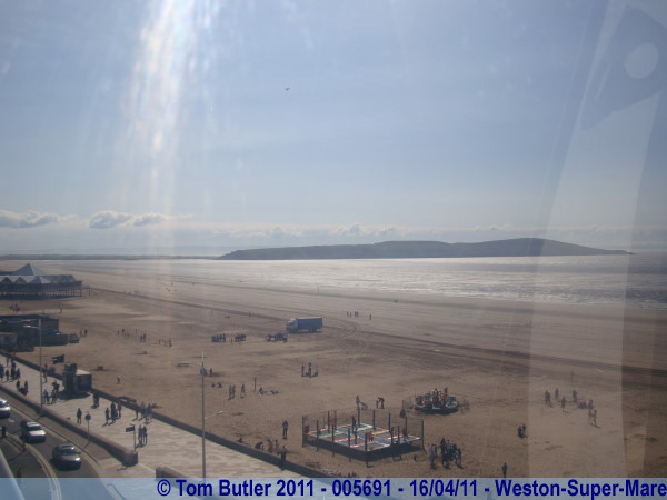 Photo ID: 005691, Looking along the beach from the Wheel of Weston, Weston-Super-Mare, England