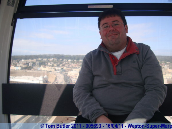 Photo ID: 005693, Sitting in the Wheel of Weston, Weston-Super-Mare, England