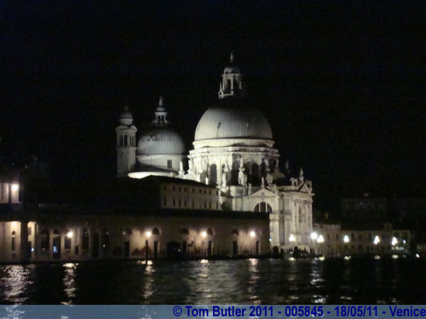 Photo ID: 005845, Santa Maria della Salute at night, Venice, Italy