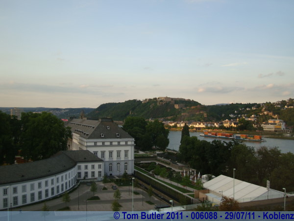 Photo ID: 006088, Looking across the Rhine to the Ehrenbreitstein Fortress, Koblenz, Germany