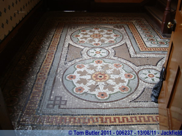 Photo ID: 006237, Mosaic floors in the tile factory, Jackfield, England