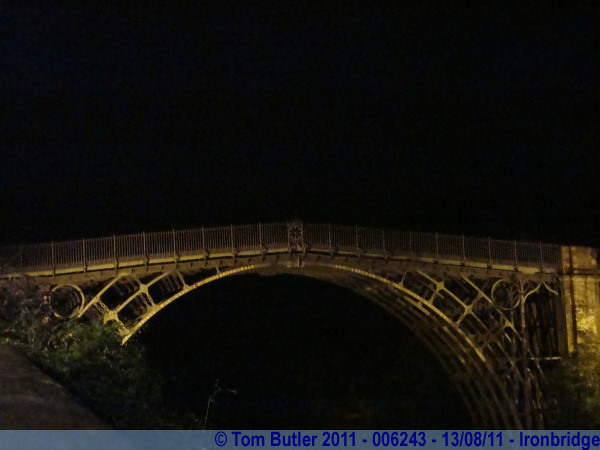 Photo ID: 006243, The bridge at night, Ironbridge, England