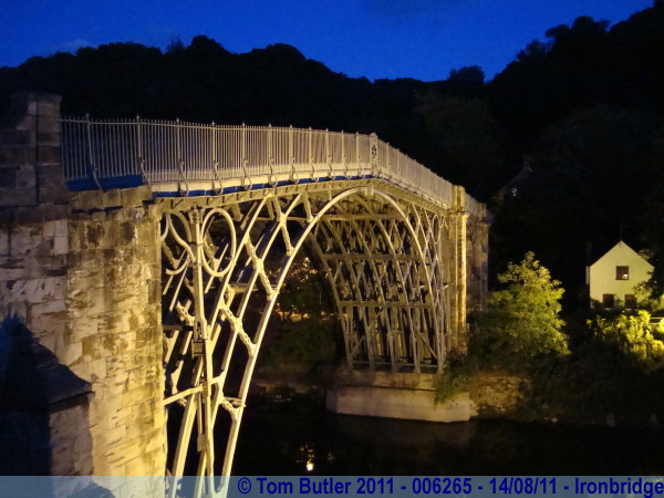 Photo ID: 006265, The Ironbridge at night, Ironbridge, England