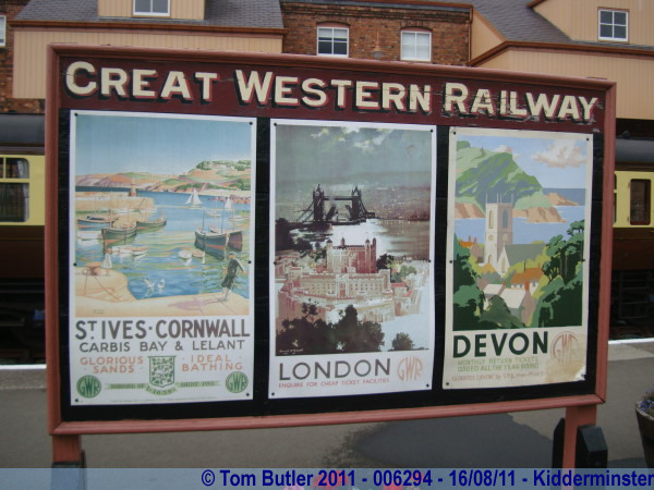 Photo ID: 006294, Original posters at Kidderminster, Kidderminster, England
