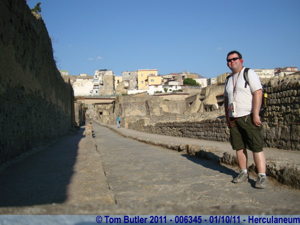 Photo ID: 006345, Standing in the centre of Herculaneum, Herculaneum, Italy