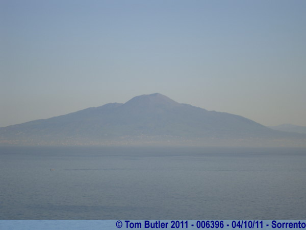 Photo ID: 006397, Vesuvius with a skirt of mist/smog, Sorrento, Italy