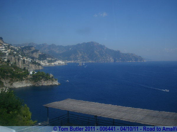 Photo ID: 006441, Looking towards the end of the bay, Road to Amalfi, Italy