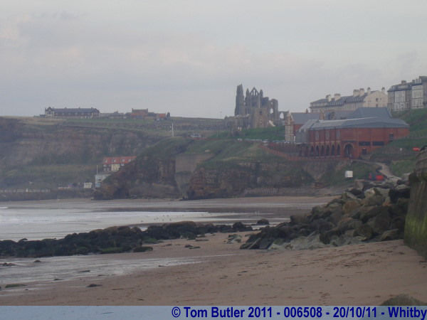 Photo ID: 006508, The ruins of the abbey in the distance, Whitby, England