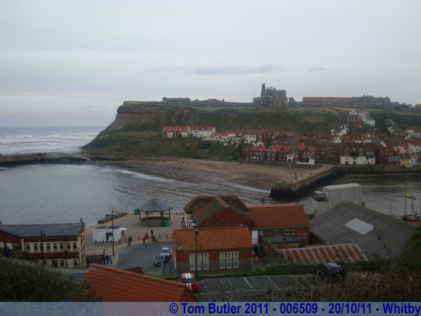 Photo ID: 006509, The abbey and beach, Whitby, England