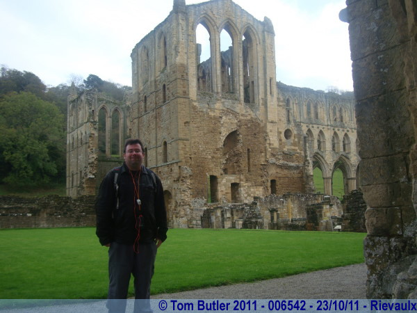 Photo ID: 006542, Standing in the ruins, Rievaulx, England