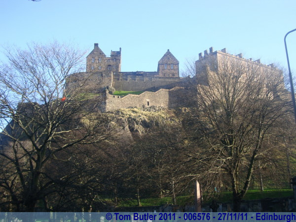 Photo ID: 006576, The rear of Edinburgh Castle from King's Stables, Edinburgh, Scotland