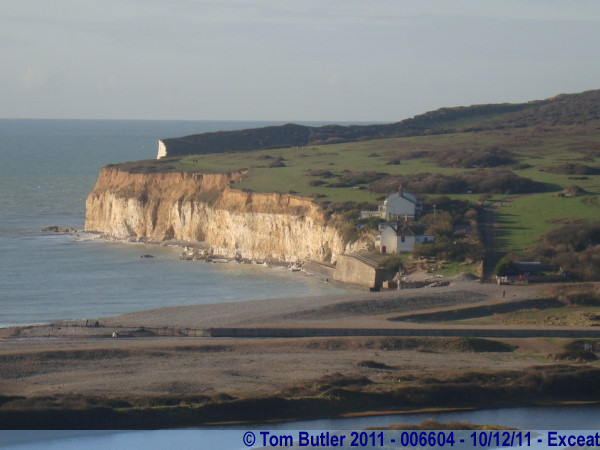 Photo ID: 006604, Looking down on the cliffs by the mouth of the Cuckmere, Exceat, England
