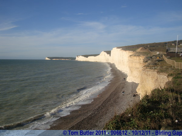 Photo ID: 006612, Looking back along the sisters, Birling Gap, England