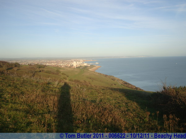 Photo ID: 006622, Looking down on Eastbourne, Beachy Head, England