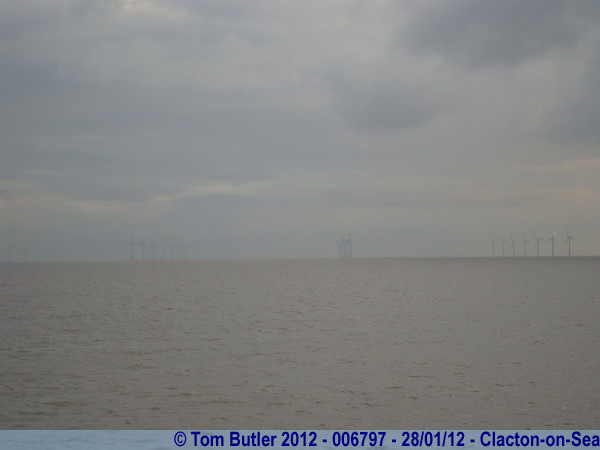 Photo ID: 006797, Looking out to a wind farm in the North Sea, Clacton-on-Sea, England