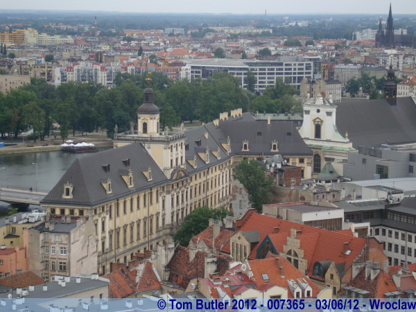 Photo ID: 007365, Looking down on the university, Wroclaw, Poland