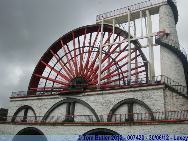 Photo ID: 007420, The wheel, with threatening weather, Laxey, Isle of Man