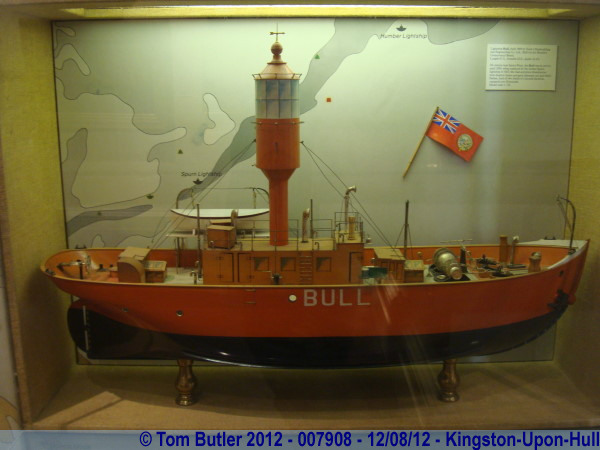 Photo ID: 007908, Model of the Bull Lightship, Kingston-Upon-Hull, England