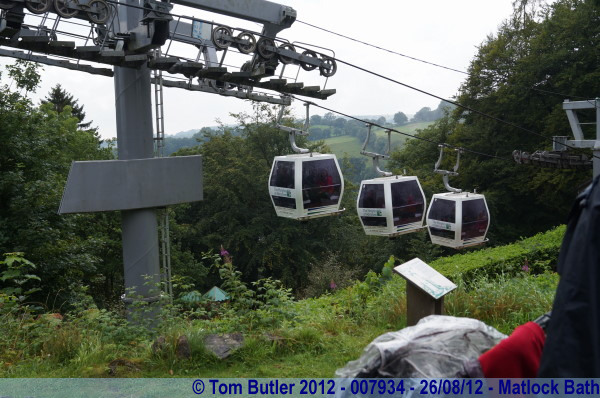 Photo ID: 007934, The next set of Cable Cars sets off, Matlock Bath, England