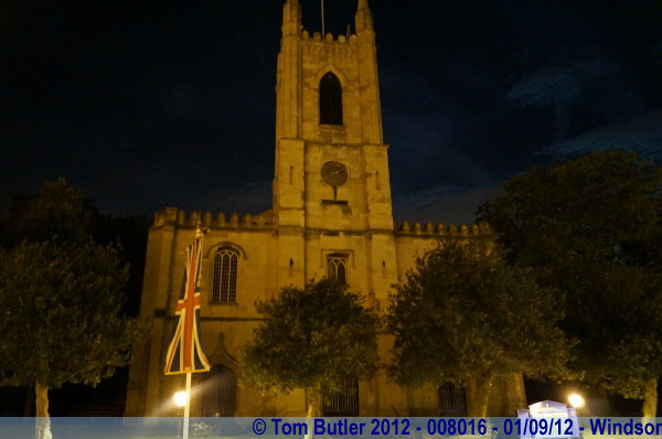 Photo ID: 008016, The Parish Church at Night, Windsor, England