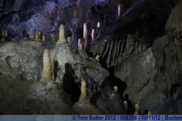 Photo ID: 008208, A display of stalagmites, Buxton, England