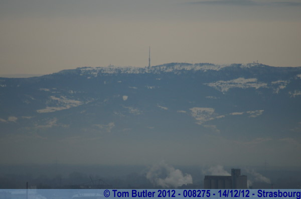 Photo ID: 008275, The snow speckled mountains in the distance, Strasbourg, France