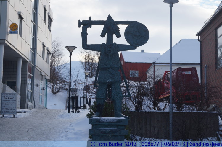 Photo ID: 008677, A Viking statue, Sandnessjen, Norway